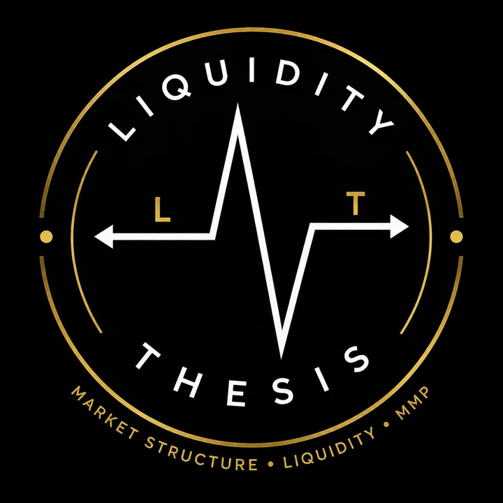 Liquidity Thesis official gold and white logo